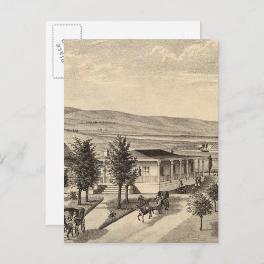 Wohnsitz Dixon Postkarte (Vorne/Hinten)