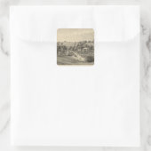 Wohnsitz Fauver Quadratischer Aufkleber (Tasche)