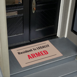 Wohnsitz ist LEAGAL ARMED Fußmatte