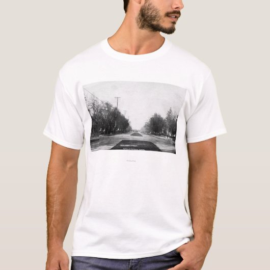 Wohnsitz-Straßen-Szene T-Shirt (Vorderseite)