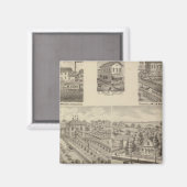Wohnsitz und Mühle von L & J Keller Magnet (Vorderseite/Rückseite)