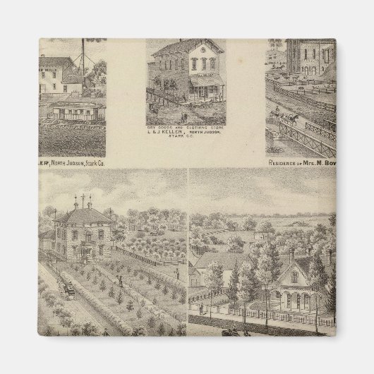 Wohnsitz und Mühle von L & J Keller Magnet (Vorne)