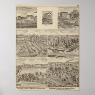 Wohnsitz und Mühle von L u. von J Keller Poster