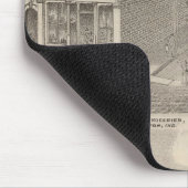 Wohnsitz und Mühle von Samuel Cade, Wabash Tp. Mousepad (Ecke)