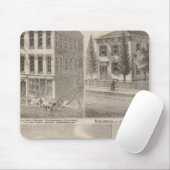 Wohnsitz und Mühle von Samuel Cade, Wabash Tp. Mousepad (Mit Mouse)