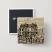 Wohnsitz von AM Brown Button (Vorne & Hinten)