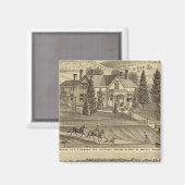 Wohnsitz von AP Howard Hancock Magnet (Vorderseite/Rückseite)