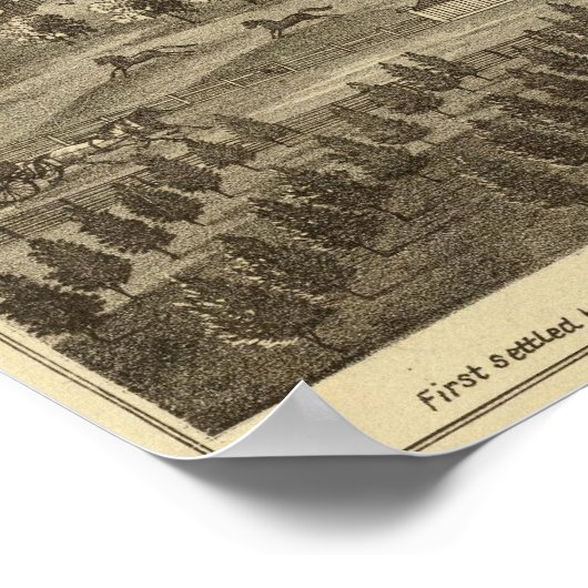 Wohnsitz von AP Howard Hancock Poster (Ecke)