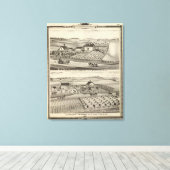 Wohnsitz von C Seiberling Leinwanddruck (Insitu (Holzboden))