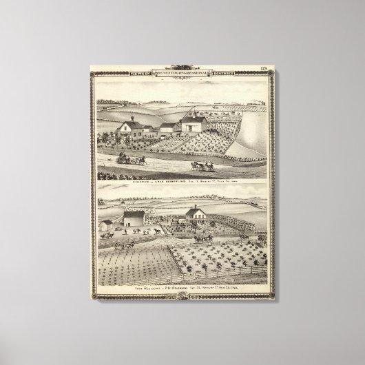 Wohnsitz von C Seiberling Leinwanddruck (Vorderseite)