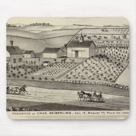 Wohnsitz von C Seiberling Mousepad (Vorne)