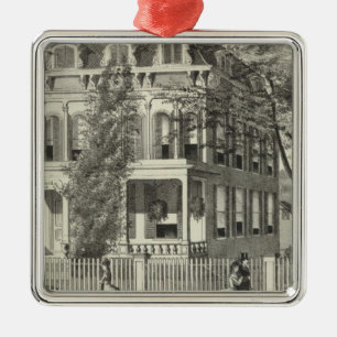Wohnsitz von Dr. Charles Hubbard Silbernes Ornament