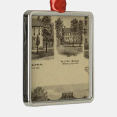 Wohnsitz von Dr. Joseph Shallcross Silbernes Ornament (Rechts)