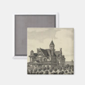 Wohnsitz von John D Knox, Topeka, Kansas Magnet (Vorderseite/Rückseite)