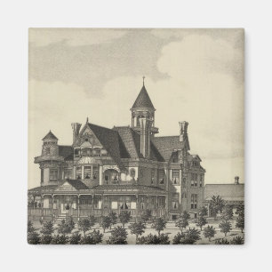 Wohnsitz von John D Knox, Topeka, Kansas Magnet