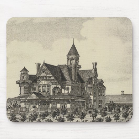 Wohnsitz von John D Knox, Topeka, Kansas Mousepad (Vorne)