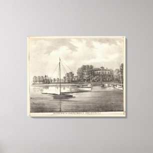 Wohnsitz von Joseph Francis, Toms Fluss, NJ Leinwanddruck