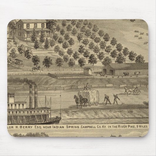 Wohnsitz von Taylor H Berry Mousepad (Vorne)