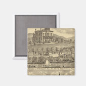 Wohnsitz von WH Mooney Magnet (Vorderseite/Rückseite)