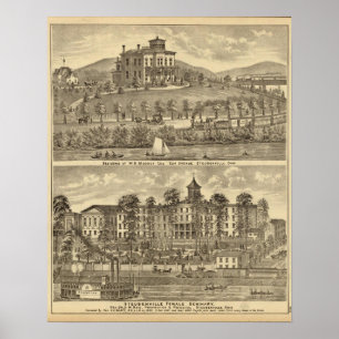 Wohnsitz von WH Mooney Poster