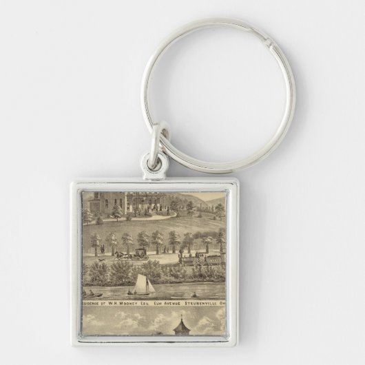 Wohnsitz von WH Mooney Schlüsselanhänger (Vorne)