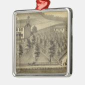 Wohnsitz von William Schrader Ornament Aus Metall (Links)