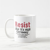 Wohnsitz wie 1938 Deutschland Kaffeetasse (Links)
