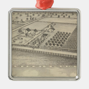 Wohnsitze, die Station des Schwarzen Ornament Aus Metall