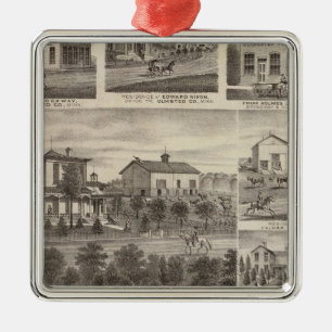 Wohnsitze, Geschäfte und Stadt von Eyota Ornament Aus Metall