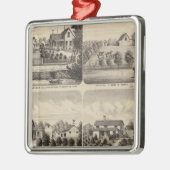 Wohnsitze, Minnesota 2 Ornament Aus Metall (Links)