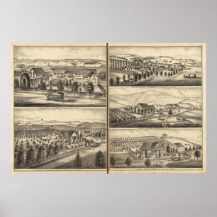 Wohnsitze von CP-Luke, Wm Küster, JM Freeman Poster