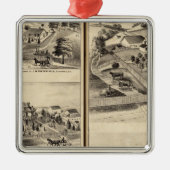 Wohnsitze von Gd-Litze, JM Bowles Silbernes Ornament (Vorne)