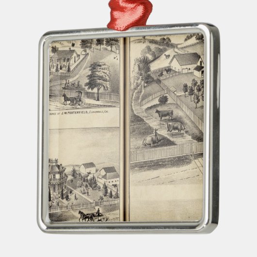 Wohnsitze von Gd-Litze, JM Bowles Silbernes Ornament (Links)