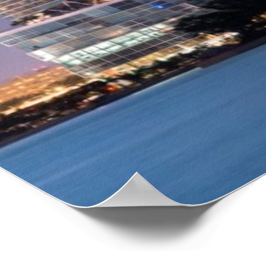 Wohntürme an der Küste von Miami Poster (Ecke)