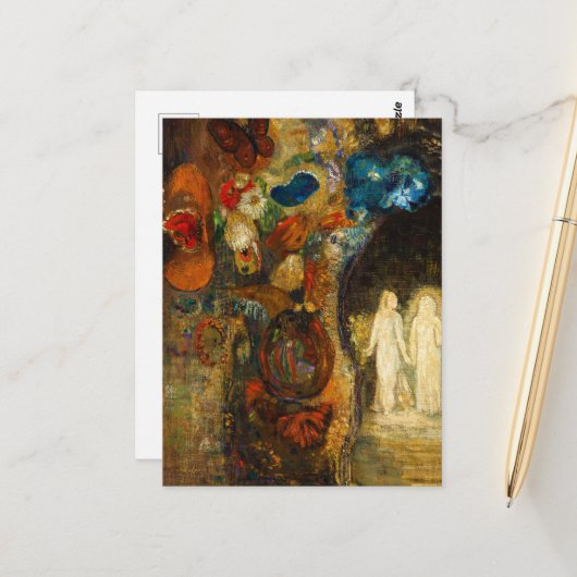 Wohnung, 1910 von Odilon Redon Postkarte (Vorderseite/Rückseite Beispiel)