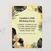 Wohnung 50. Geburtstag Einladung (Vorne/Hinten)