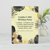 Wohnung 50. Geburtstag Einladung (Stehend Vorderseite)