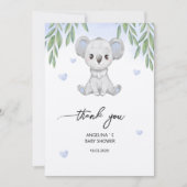 Wohnung Dankeschön Karte für Babydusche. (Vorderseite)