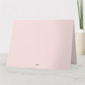 Wohnung Dankeschön Karte für eine Brautdusche. (Rückseite)