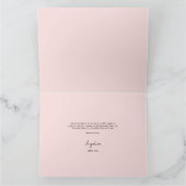 Wohnung Dankeschön Karte für eine Brautdusche. (Innenseite)