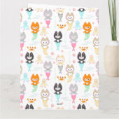 Wohnung Dankeschön Karte zum 3. Geburtstag. (Rückseite)