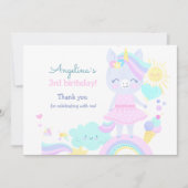 Wohnung Dankeschön Karte zum 3. Geburtstag. (Vorderseite)