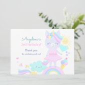 Wohnung Dankeschön Karte zum 3. Geburtstag. (Stehend Vorderseite)