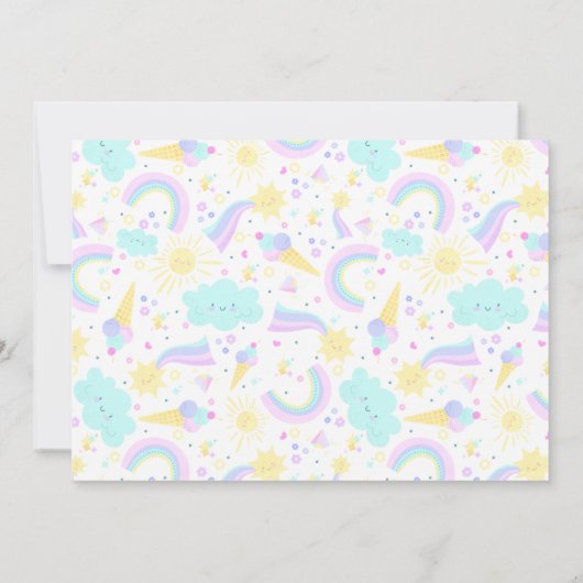 Wohnung Dankeschön Karte zum 3. Geburtstag. (Rückseite)