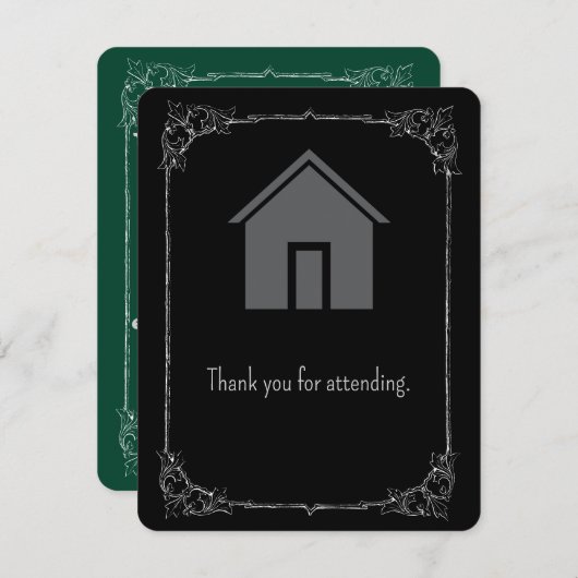 Wohnung Housewärming Danke Karte - Community... (Vorne/Hinten)