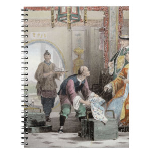 Wohnung im Haus einer Mandarine, nahe Nanking, fü Notizblock