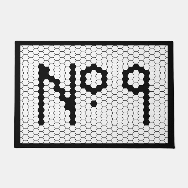 Wohnung Nummer Wohnung Vintages Design 9 Fußmatte (Vorderseite)