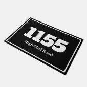 Wohnung oder Arbeitsplatz B/W im Haus Fußmatte (Schrägansicht)