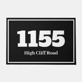 Wohnung oder Arbeitsplatz B/W im Haus Fußmatte