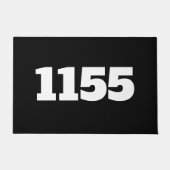 Wohnung oder Arbeitsplatz Black Fußmatte (Vorderseite)